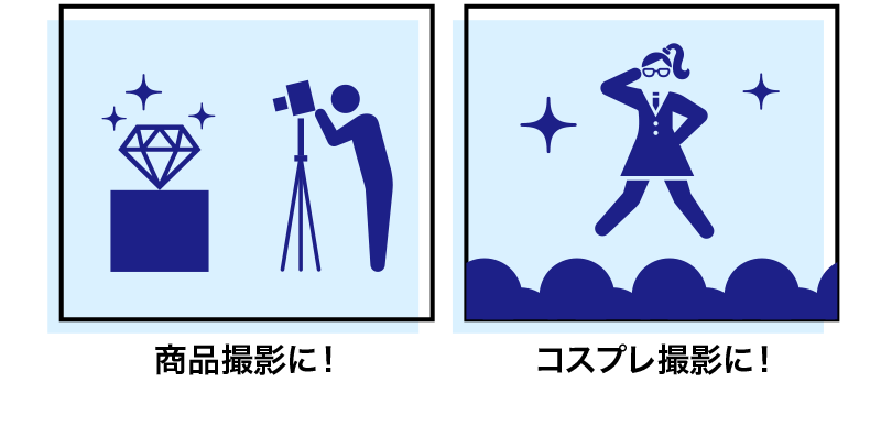 商品撮影に！コスプレ撮影に！
